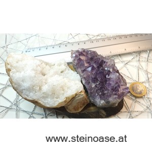 Set Reinigen & Aufladen mit Amethyst + Schneequarz